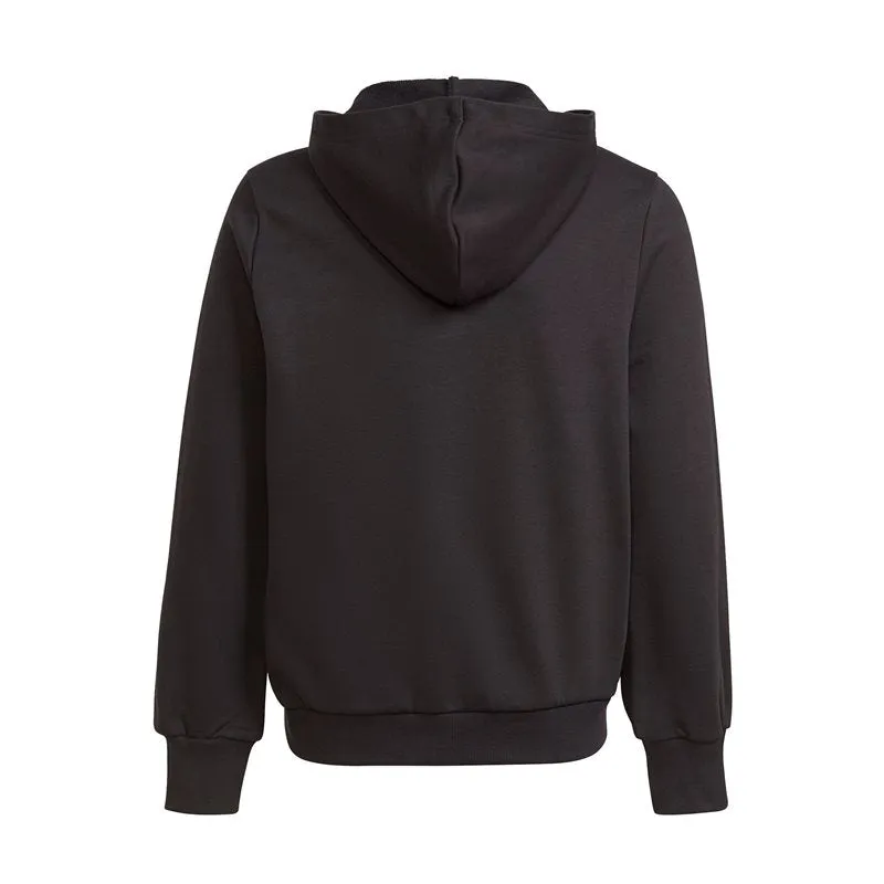adidas Future Icons Logo Hoodie - Girls - Black/Real Magenta