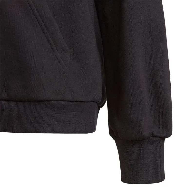 adidas Future Icons Logo Hoodie - Girls - Black/Real Magenta