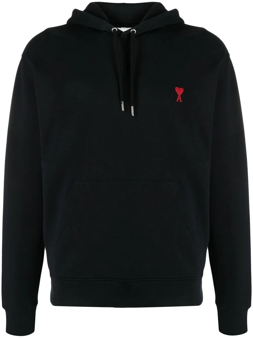 AMI Paris logo-embroidered Drawstring Hoodie