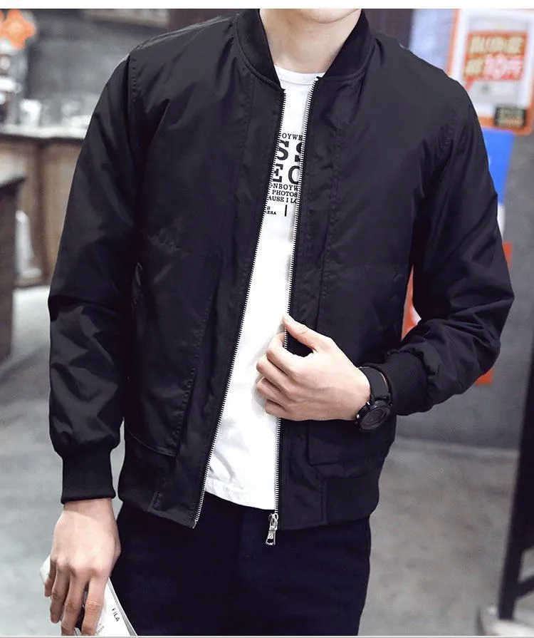 Autumn Men's Windbreaker Bomber Jackets and Coats