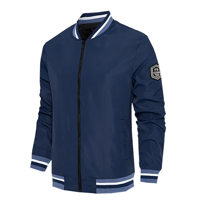Autumn Men's Windbreaker Bomber Jackets and Coats