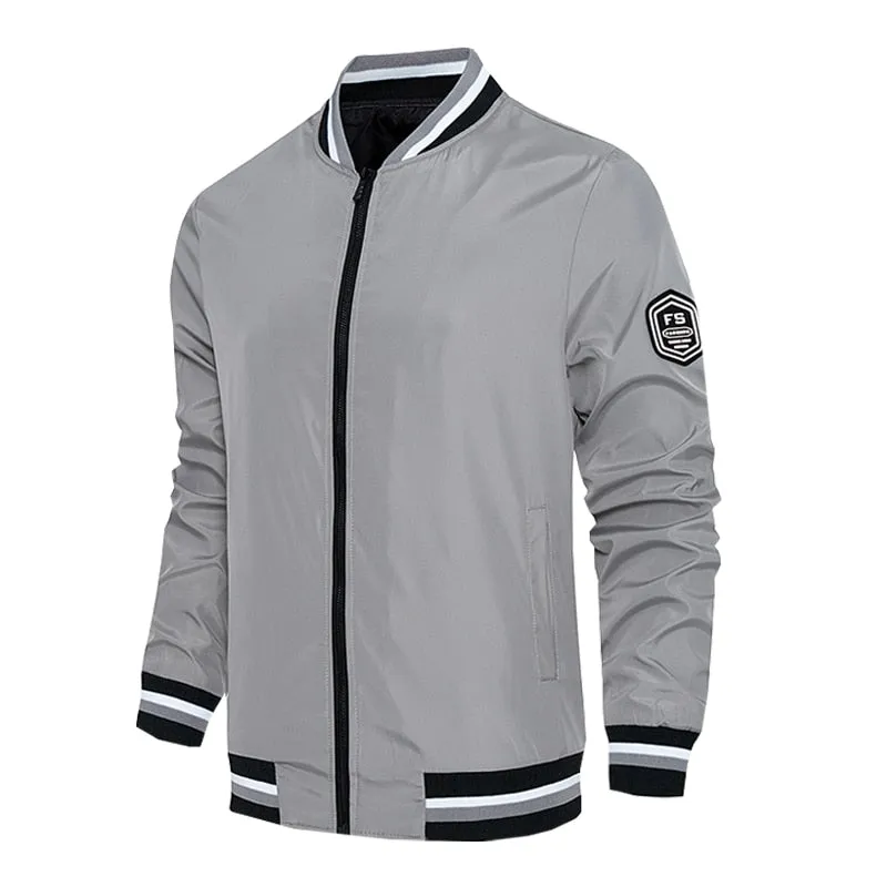 Autumn Men's Windbreaker Bomber Jackets and Coats