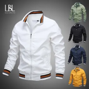 Autumn Men's Windbreaker Bomber Jackets and Coats