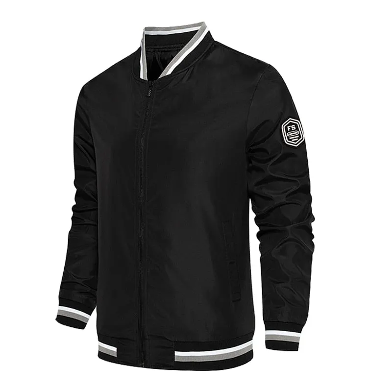 Autumn Men's Windbreaker Bomber Jackets and Coats