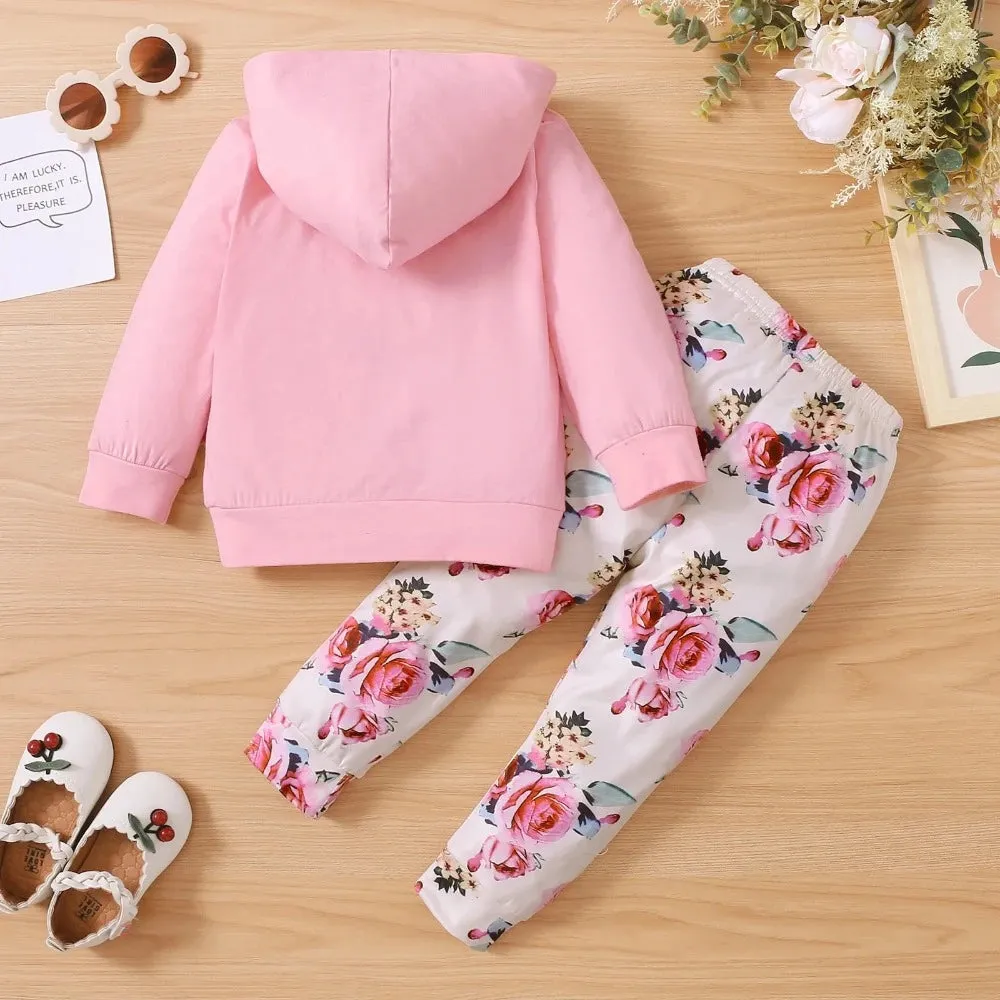 Baby Girl 2pc I Love Grandparents Hoodie   Pants Set