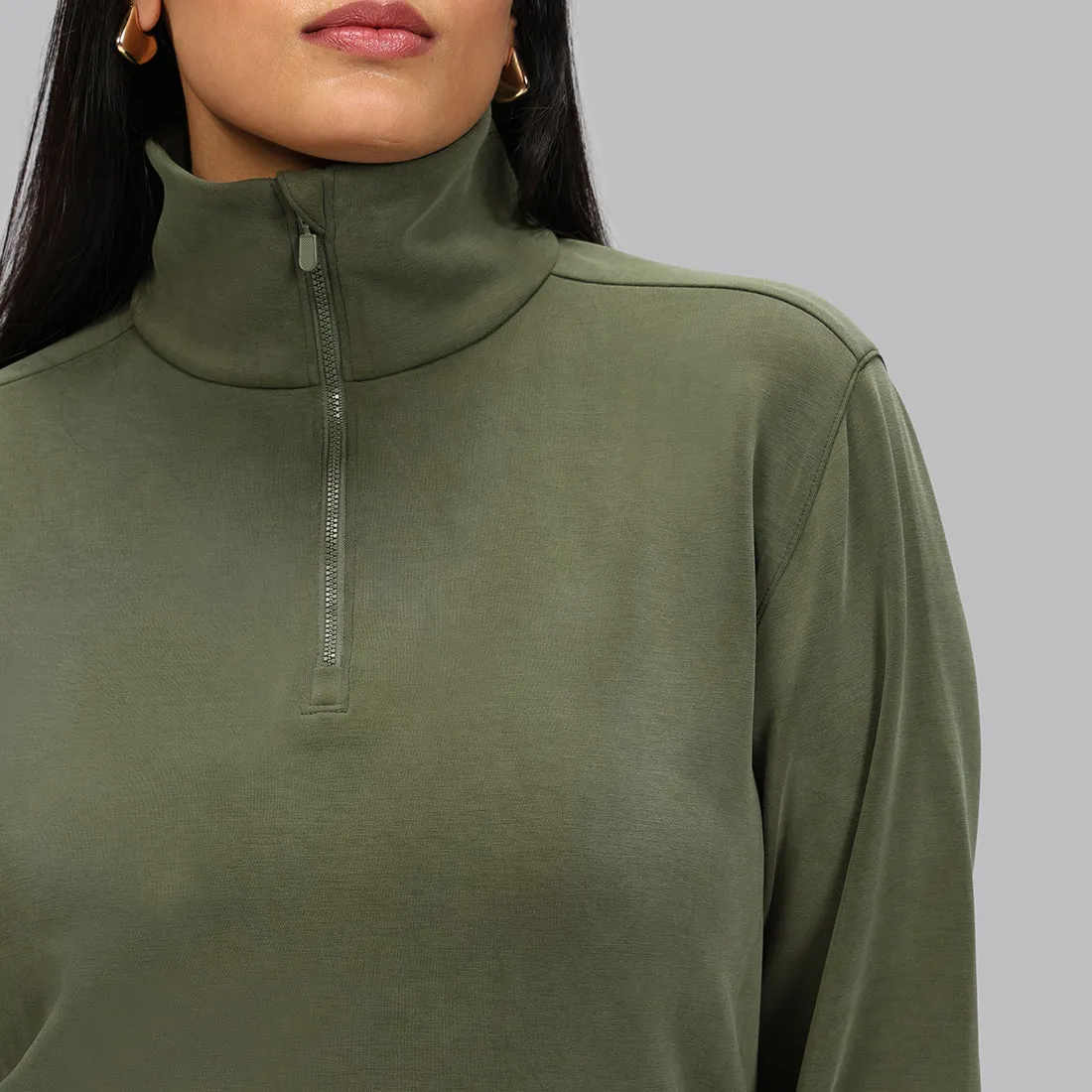 BareButter Pullover With Zipper
