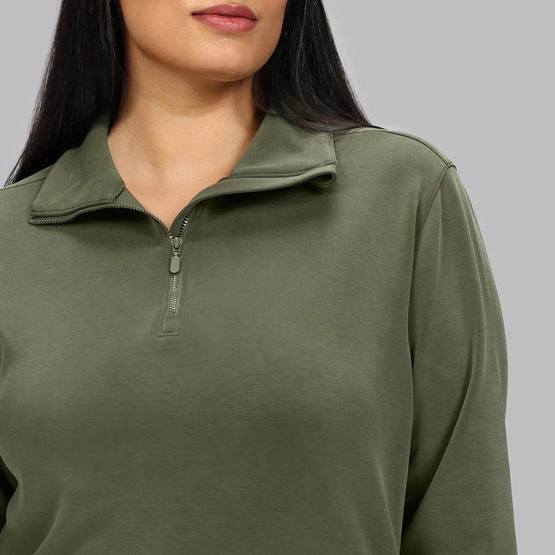 BareButter Pullover With Zipper