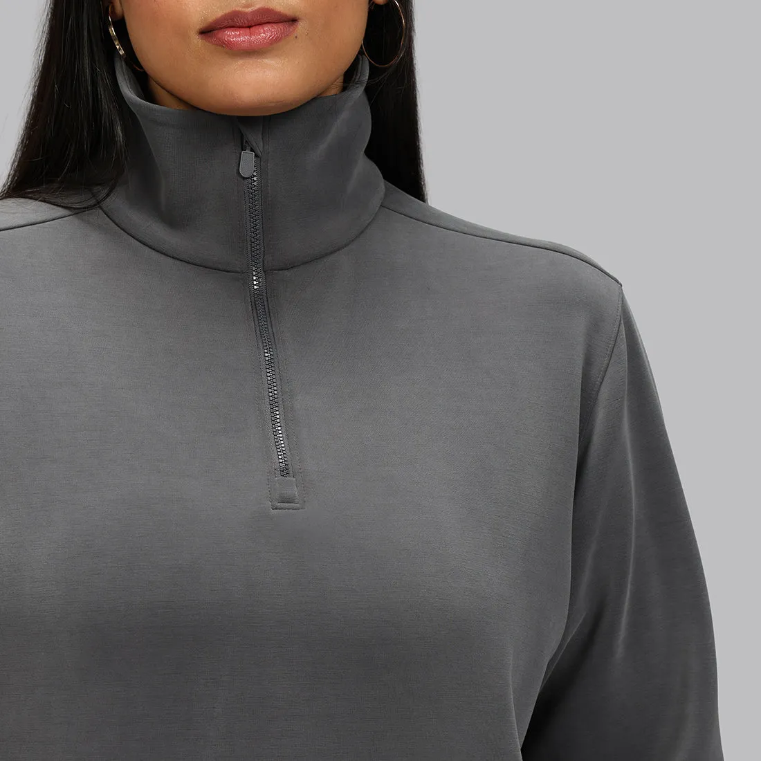 BareButter Pullover With Zipper