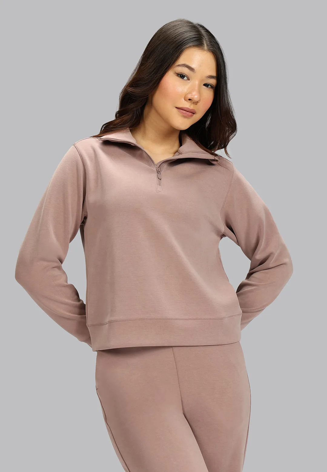 BareButter Pullover With Zipper