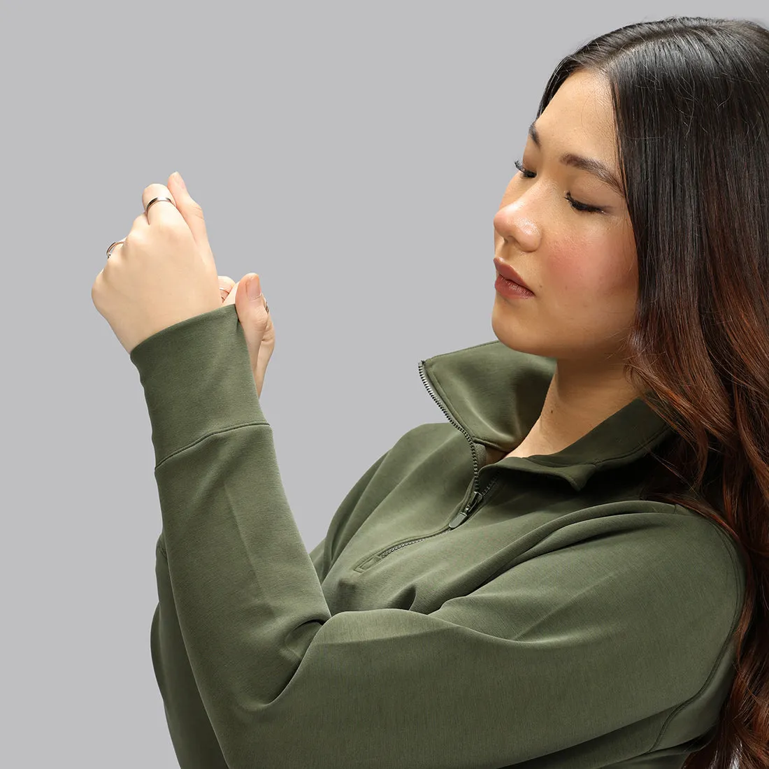 BareButter Pullover With Zipper