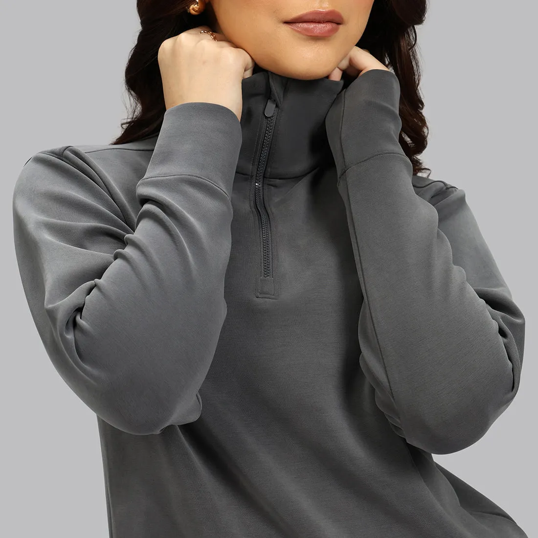 BareButter Pullover With Zipper