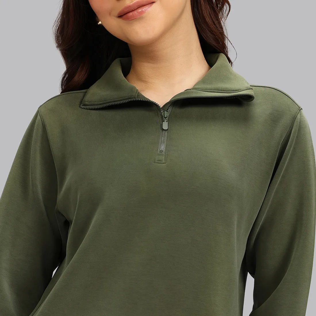 BareButter Pullover With Zipper