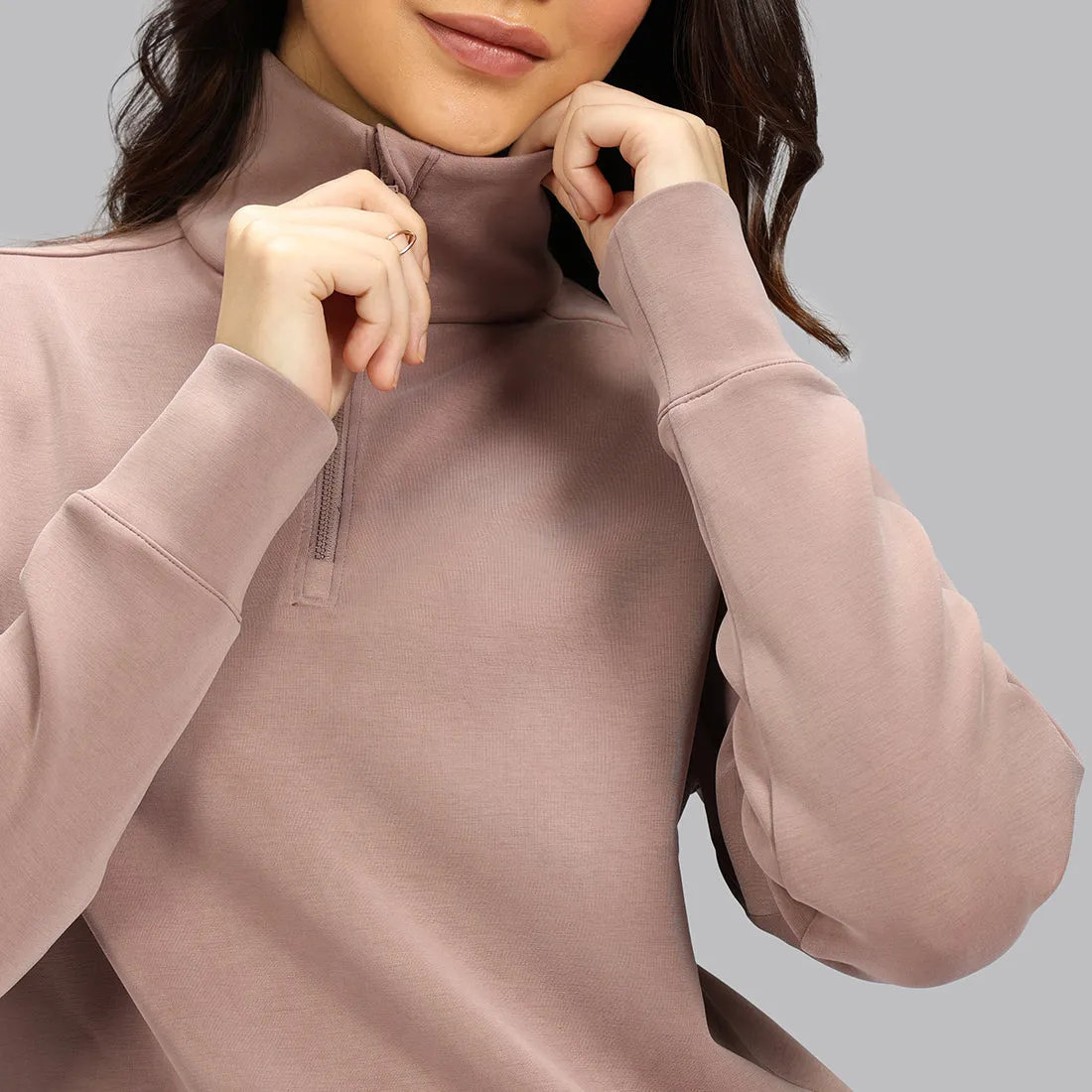 BareButter Pullover With Zipper