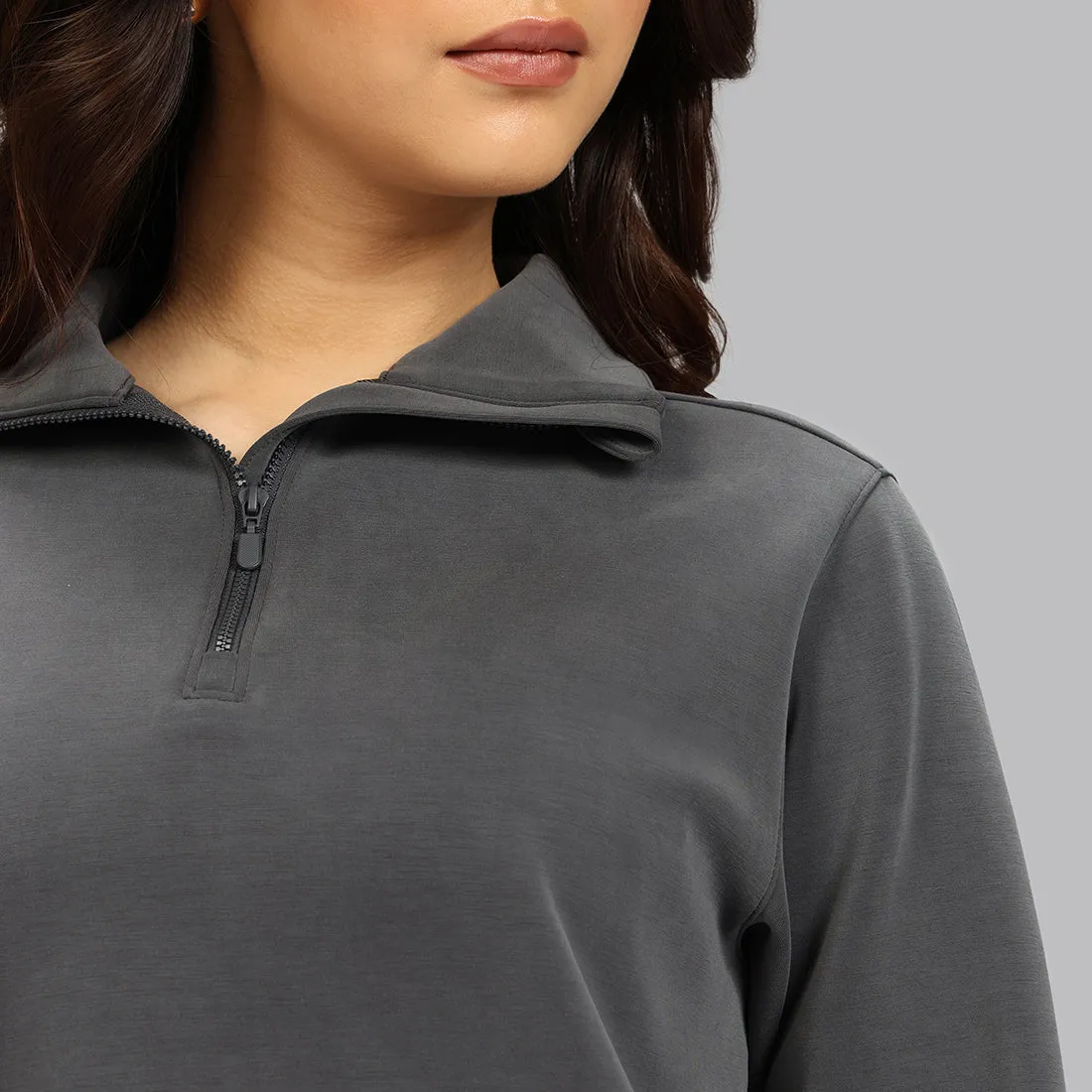 BareButter Pullover With Zipper