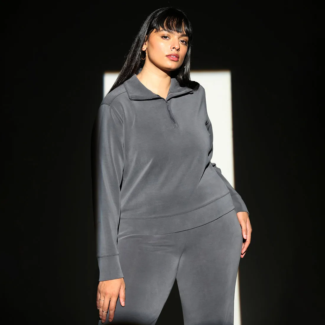 BareButter Pullover With Zipper