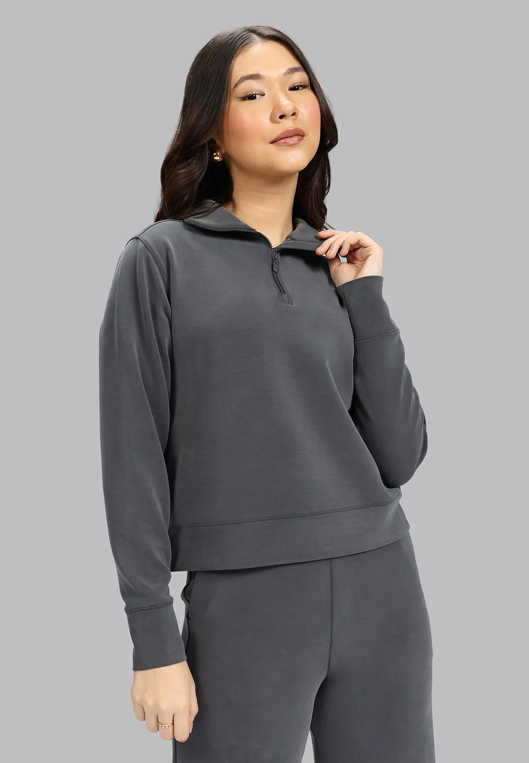 BareButter Pullover With Zipper