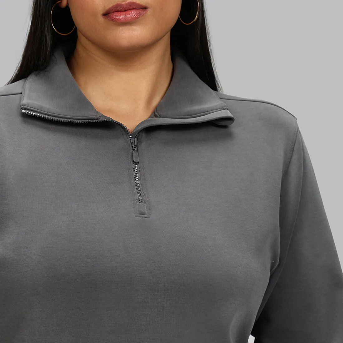 BareButter Pullover With Zipper