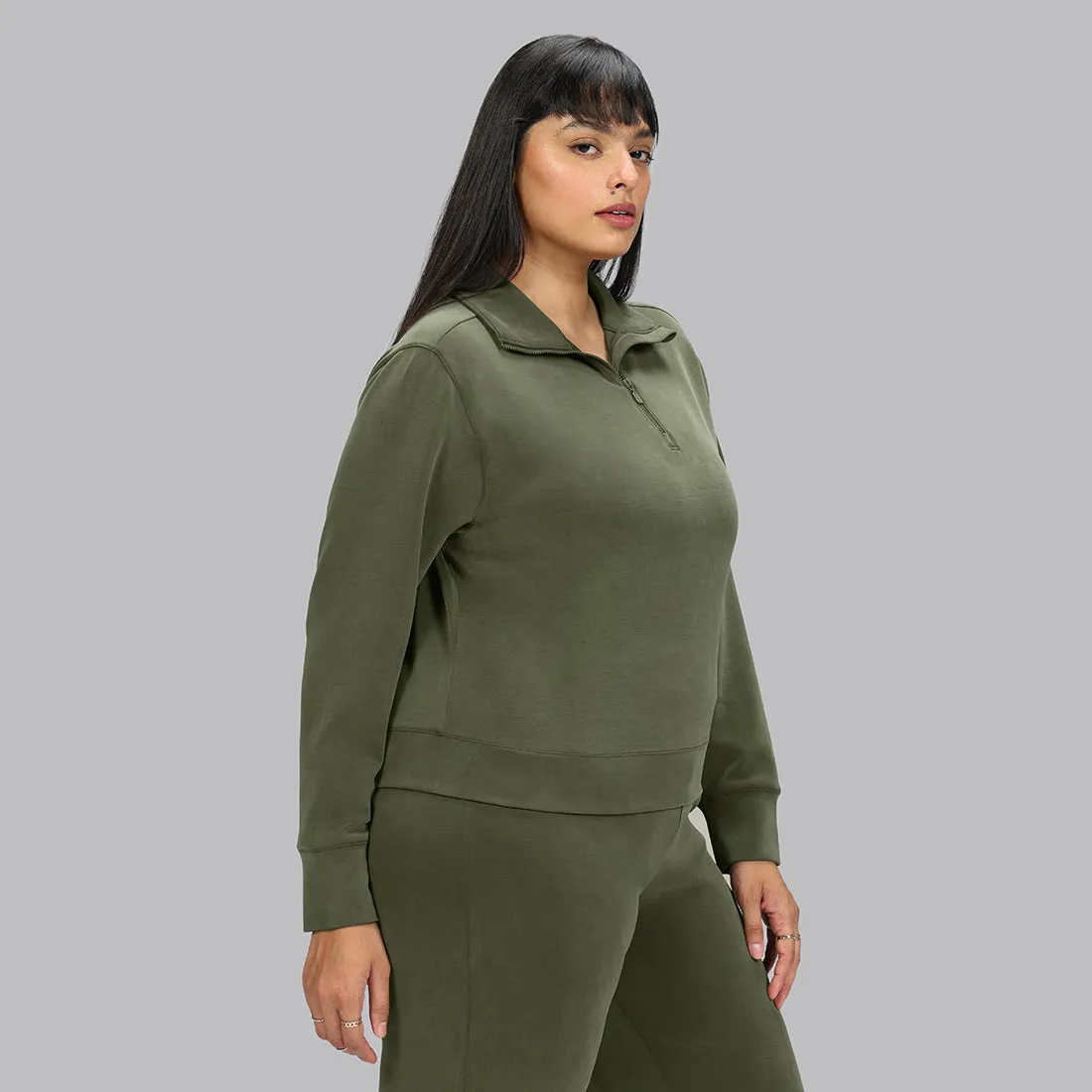 BareButter Pullover With Zipper