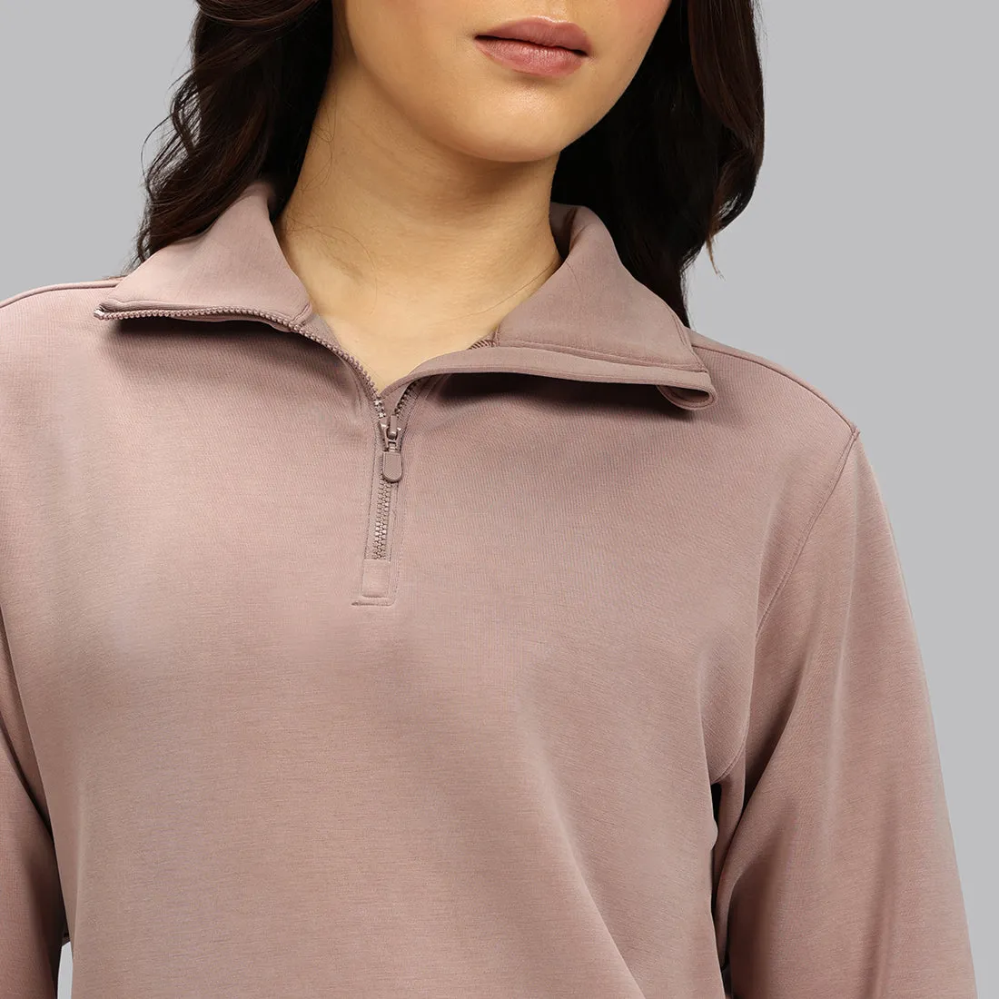 BareButter Pullover With Zipper