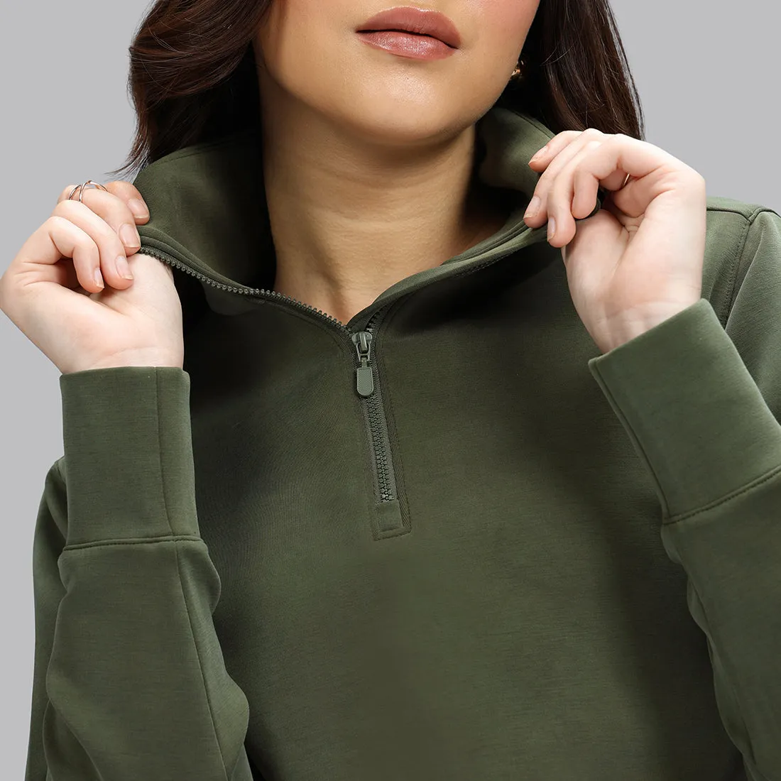 BareButter Pullover With Zipper