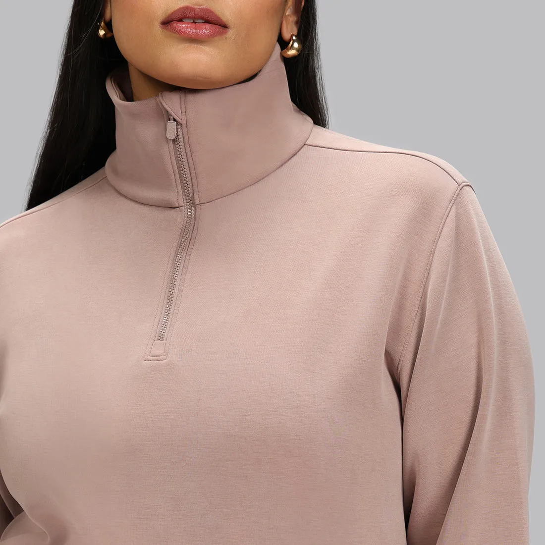 BareButter Pullover With Zipper