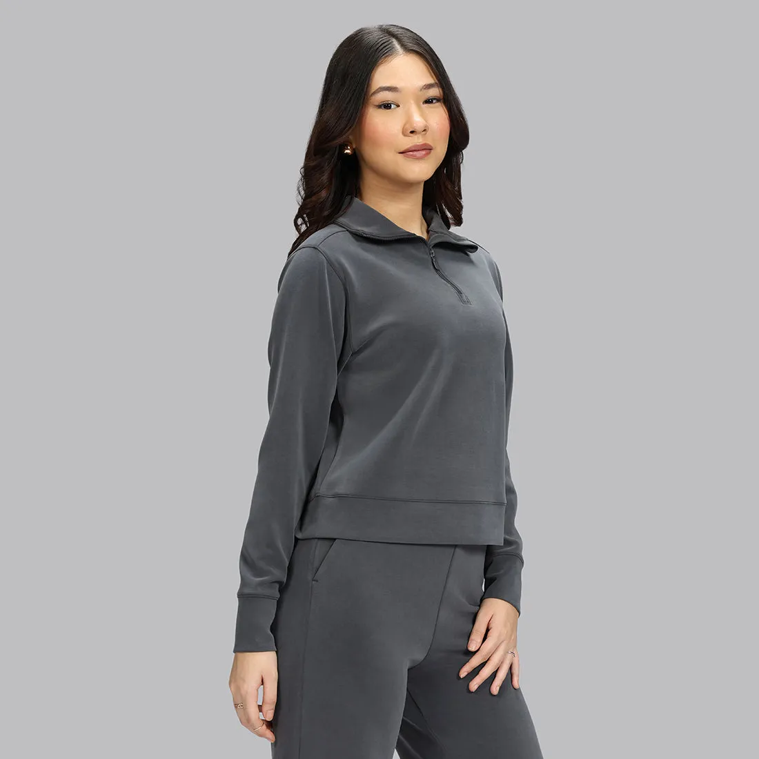 BareButter Pullover With Zipper