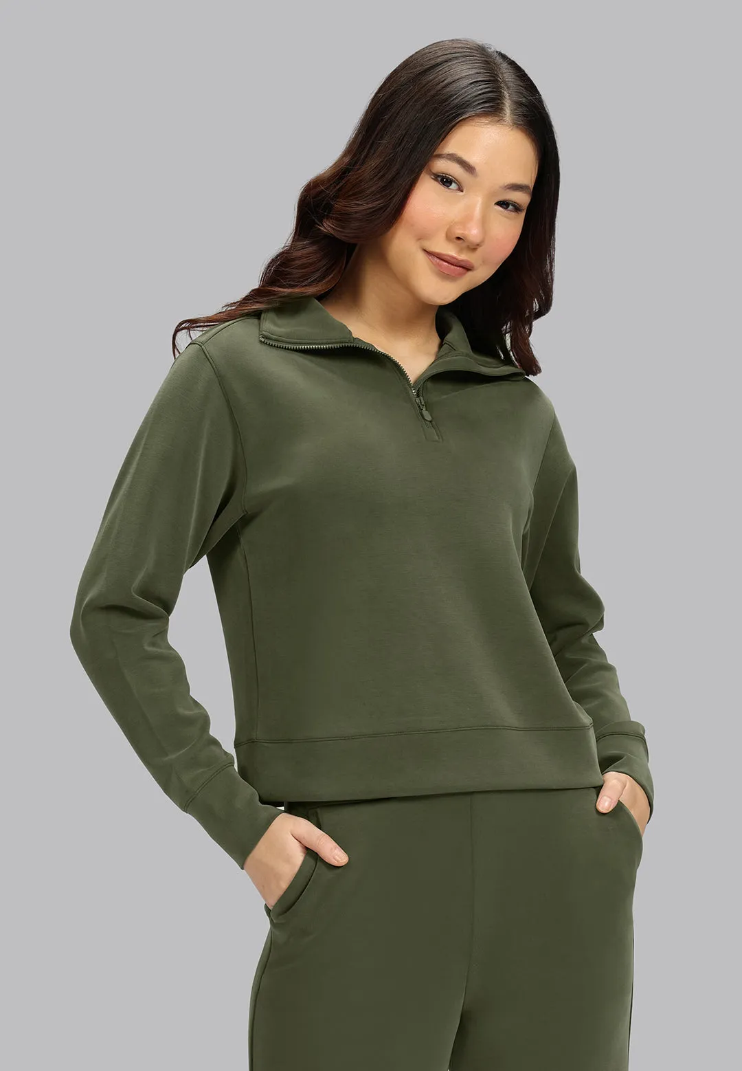 BareButter Pullover With Zipper