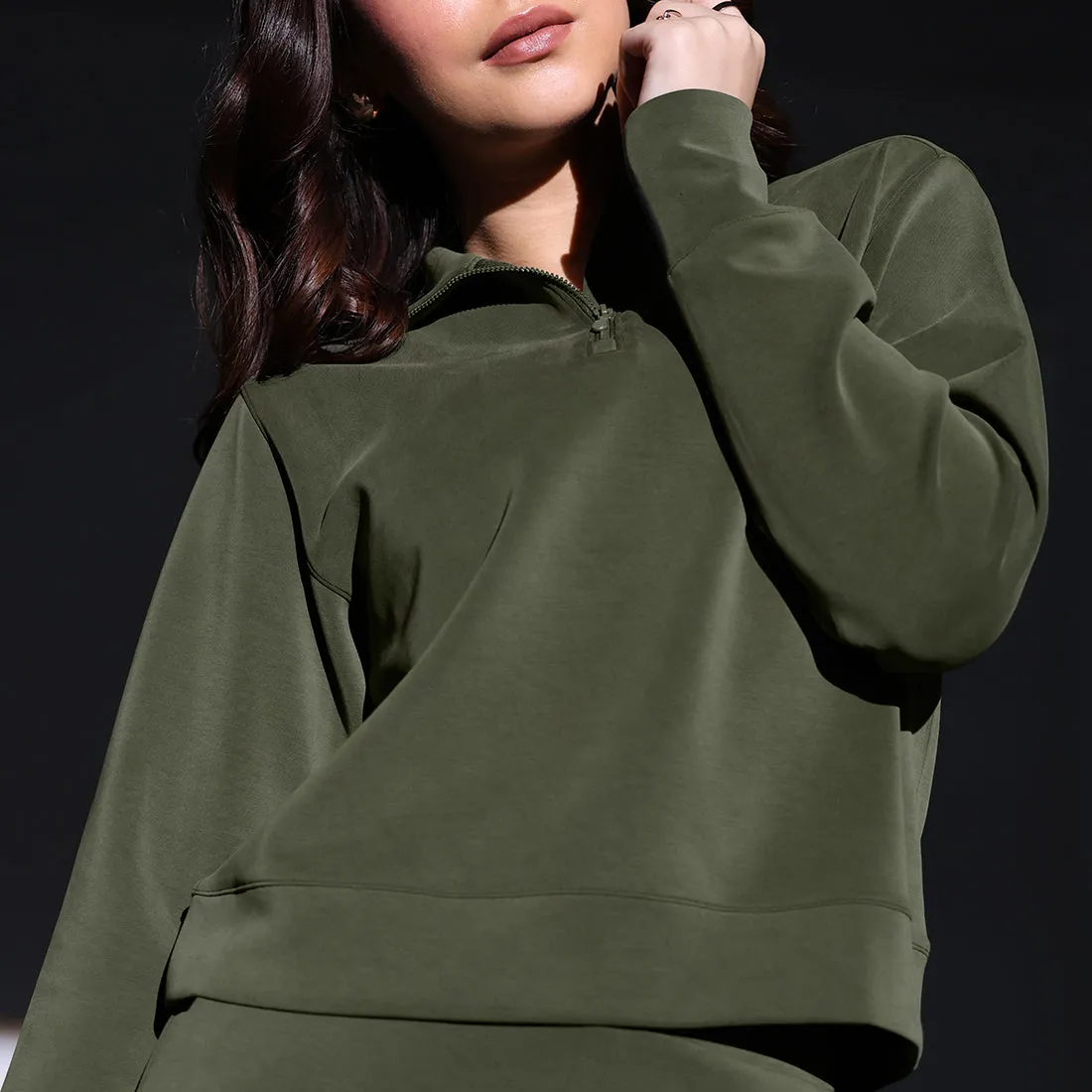 BareButter Pullover With Zipper