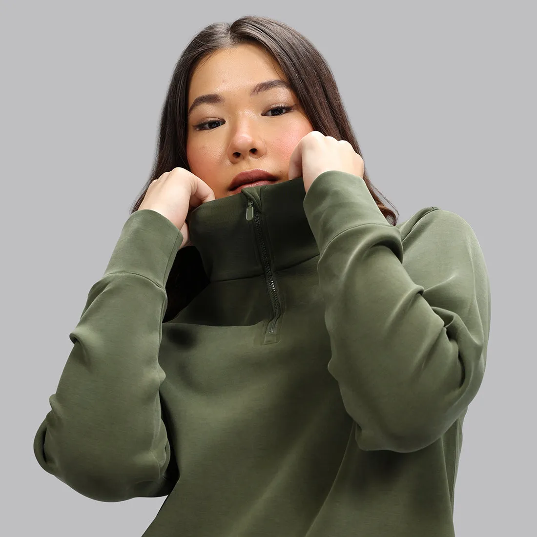 BareButter Pullover With Zipper