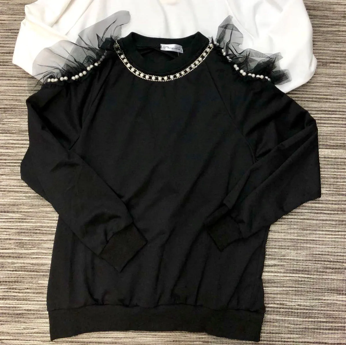 Black Cold Shoulder Sweater