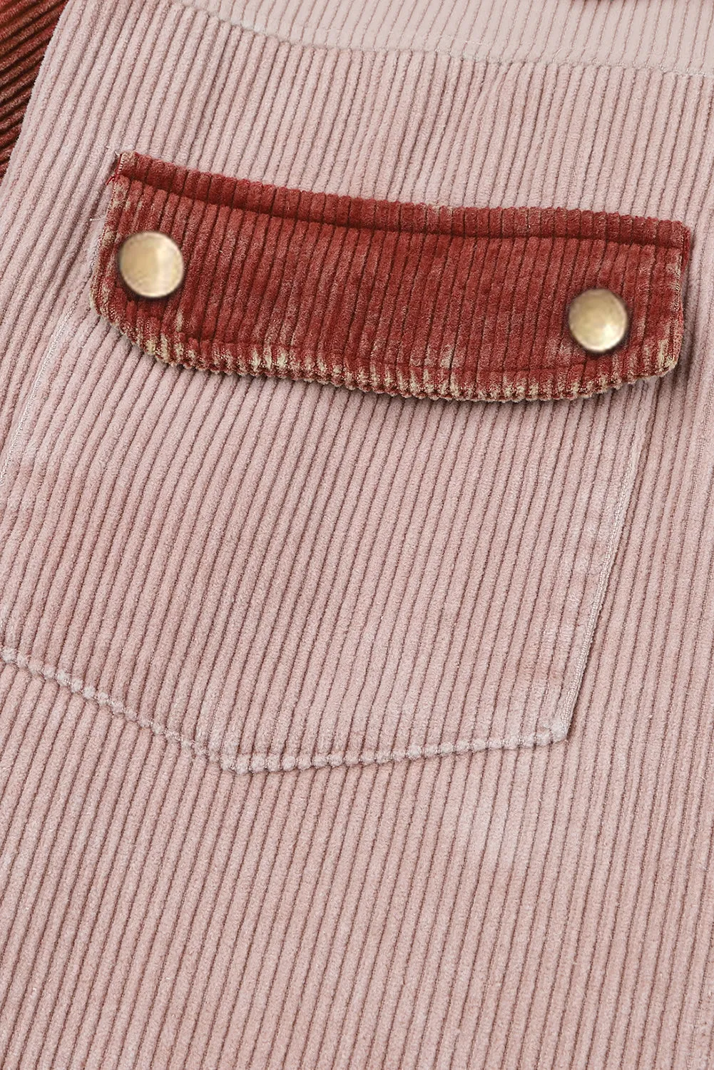 Button Down Hooded Corduroy Jacket