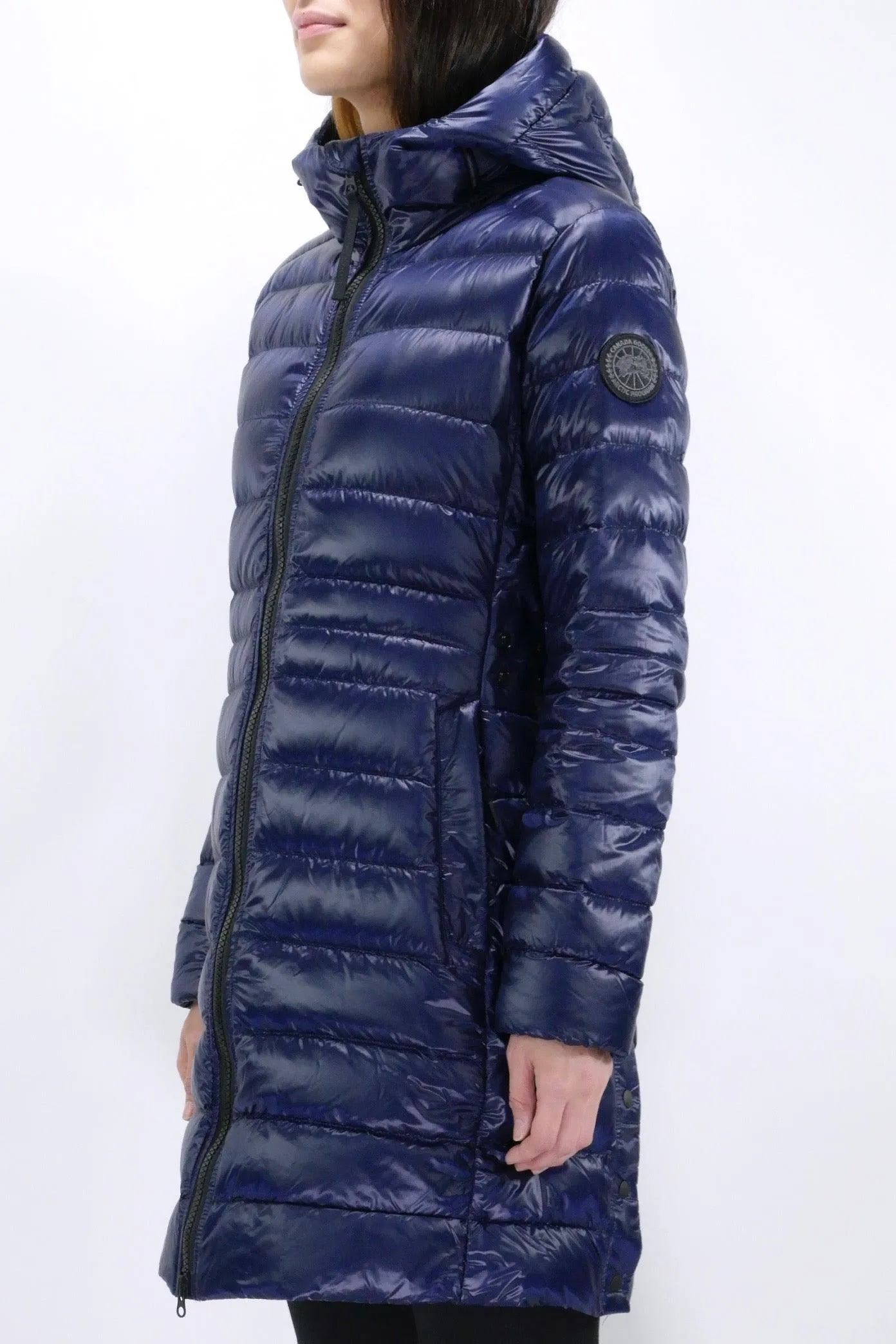 Canada Goose Womens Lite Jacket Cypress Hooded Black Label - Atlantic Navy