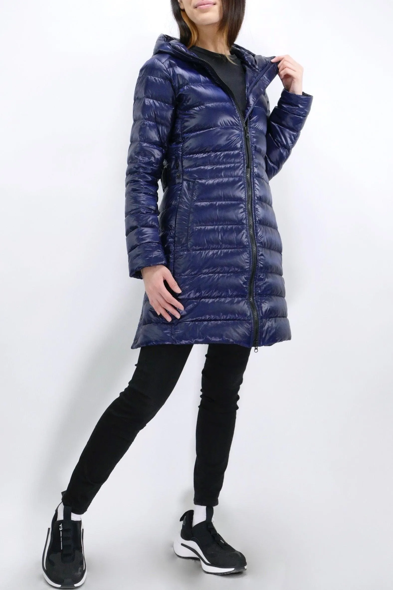 Canada Goose Womens Lite Jacket Cypress Hooded Black Label - Atlantic Navy