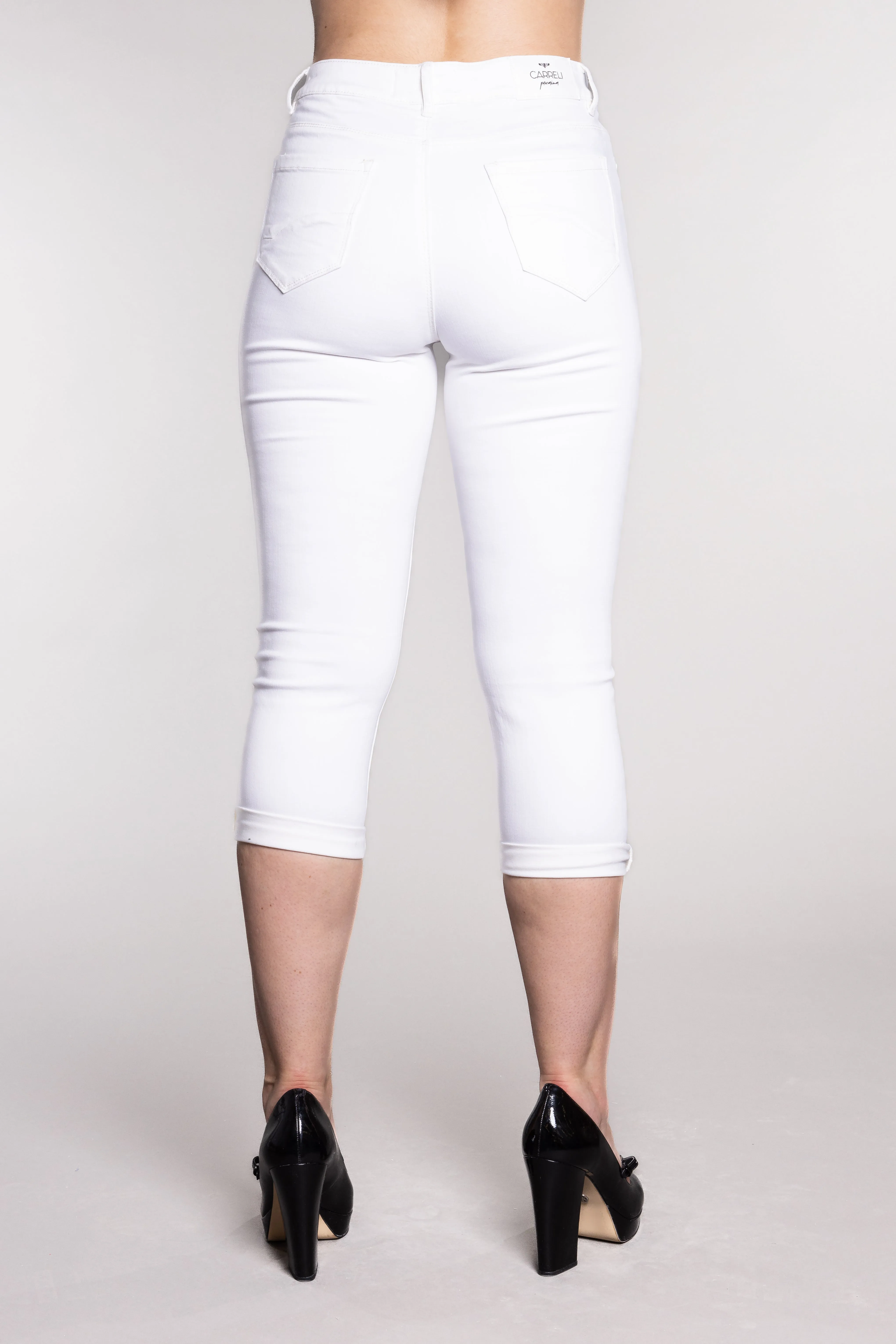 Carreli Denim Cuffed Capri