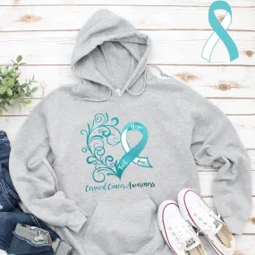 Cervical Cancer Awareness Heart Hoodie - Several Colors Available