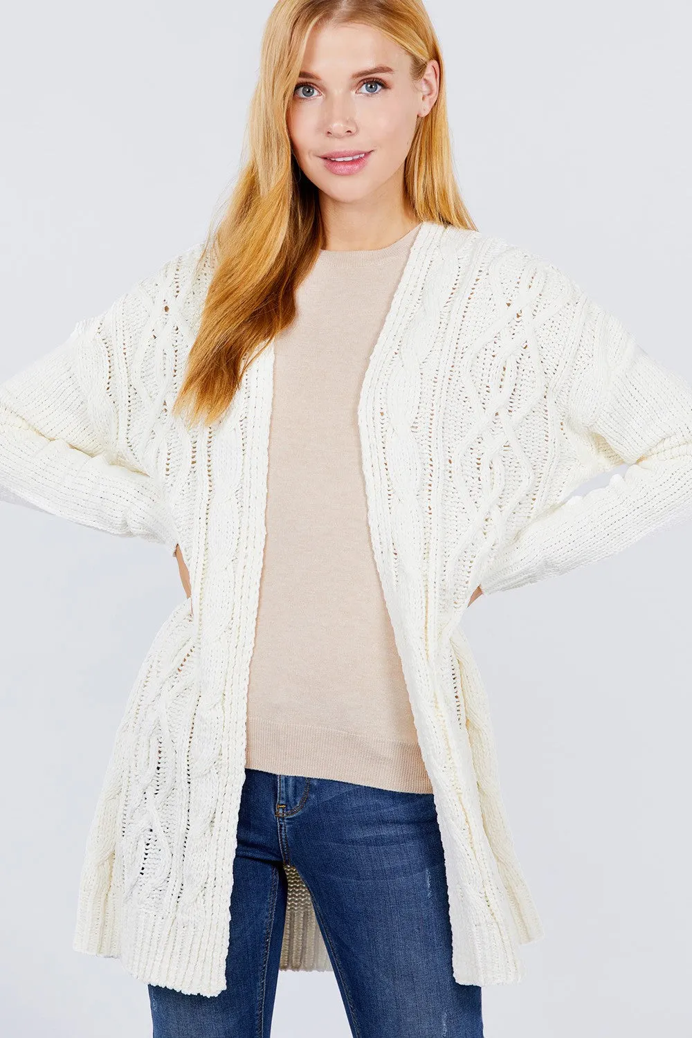 Chenille Sweater Cardigan