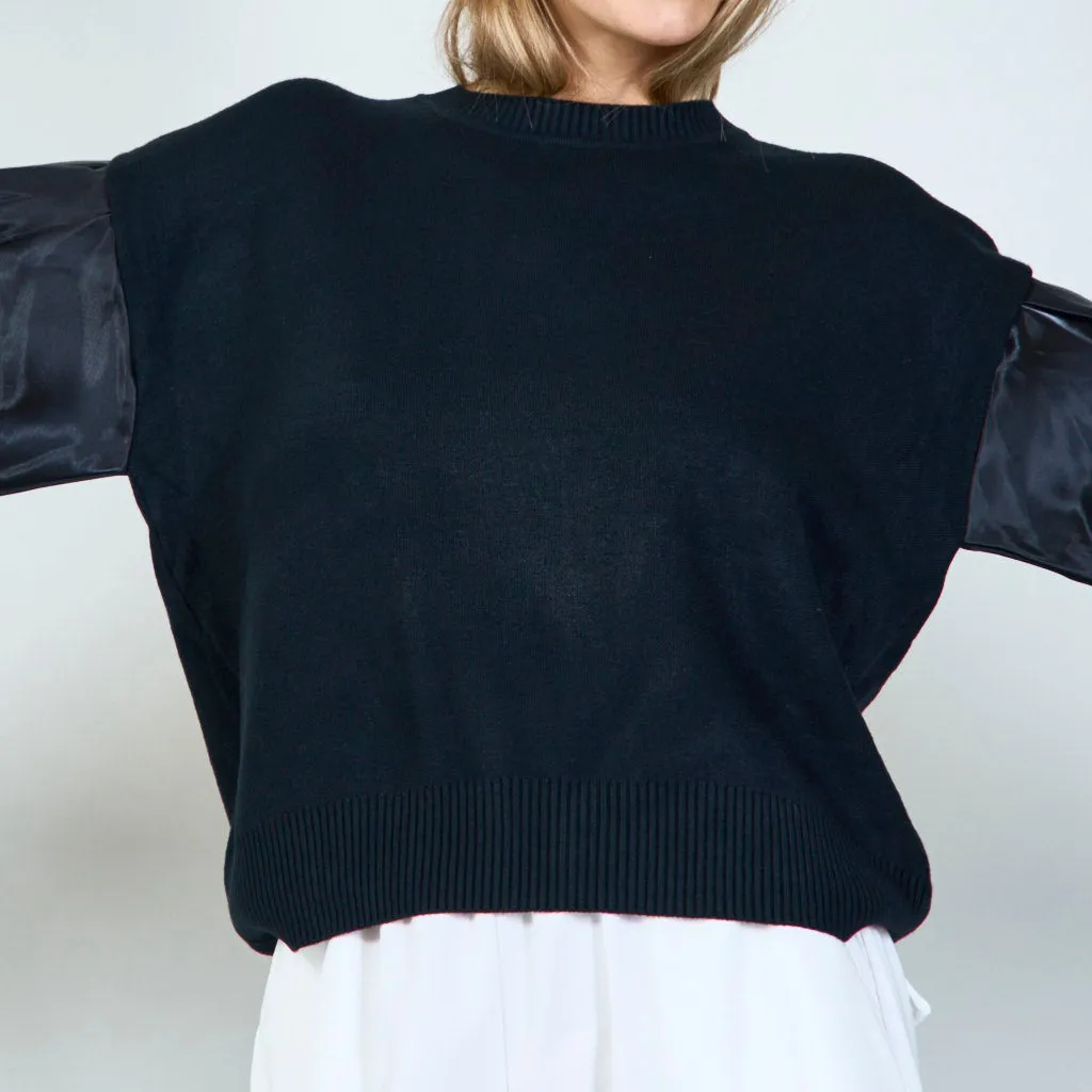 Chic balloon sleeve sweater wholesale