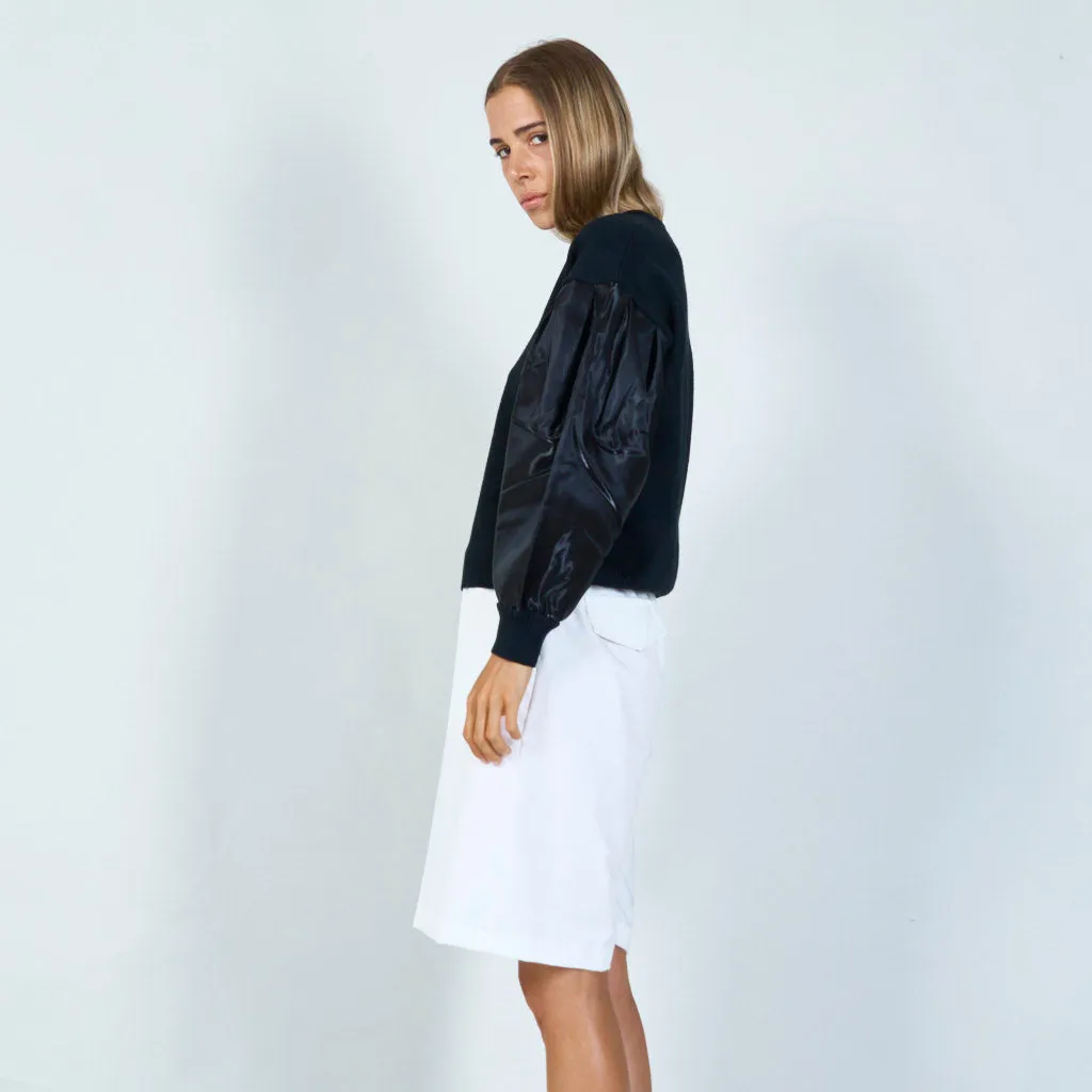 Chic balloon sleeve sweater wholesale