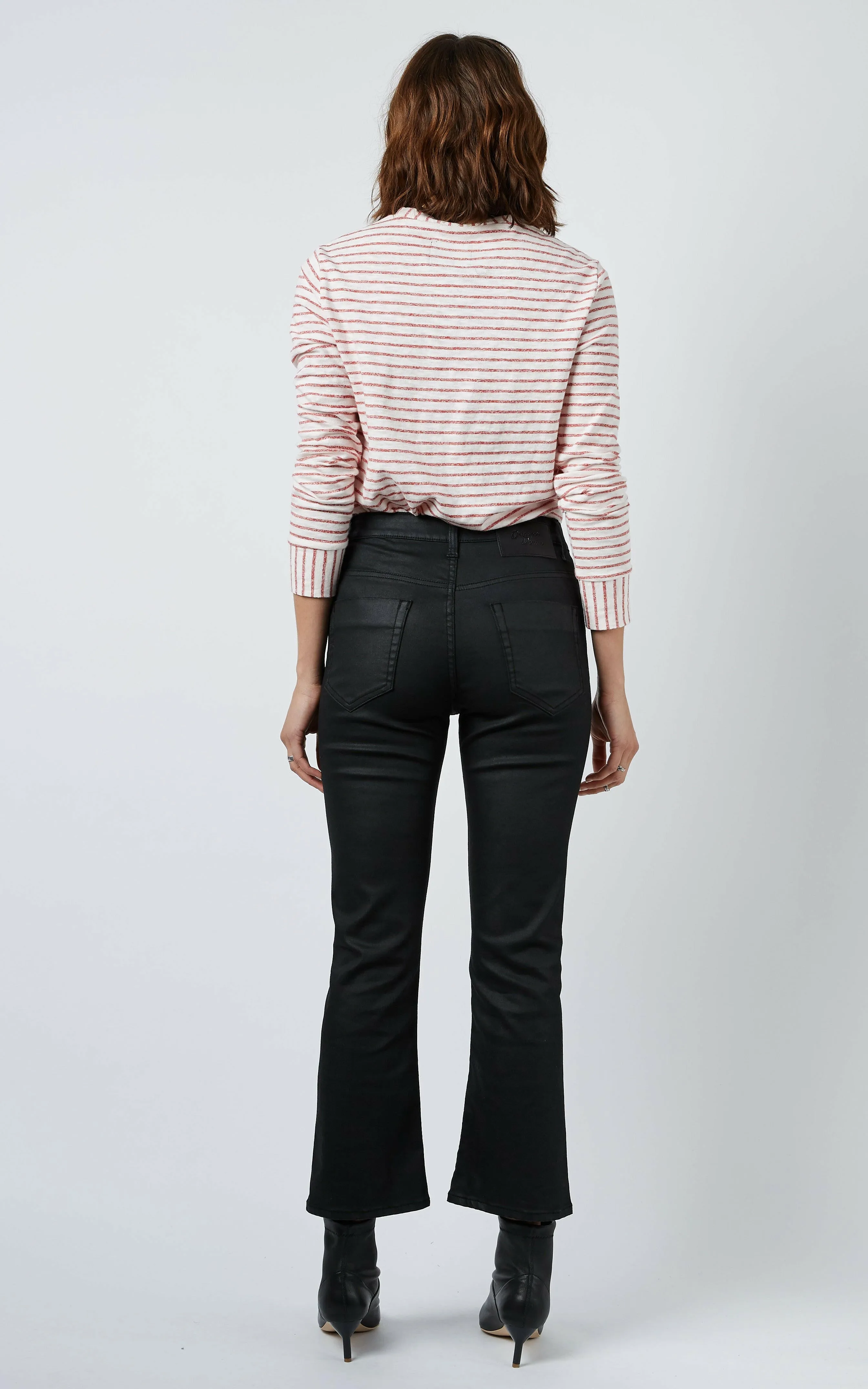 Coated Flare Jeans