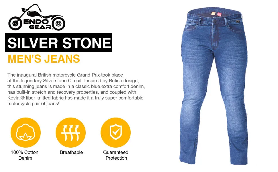 Custom Size Silver Stone Men's Jeans