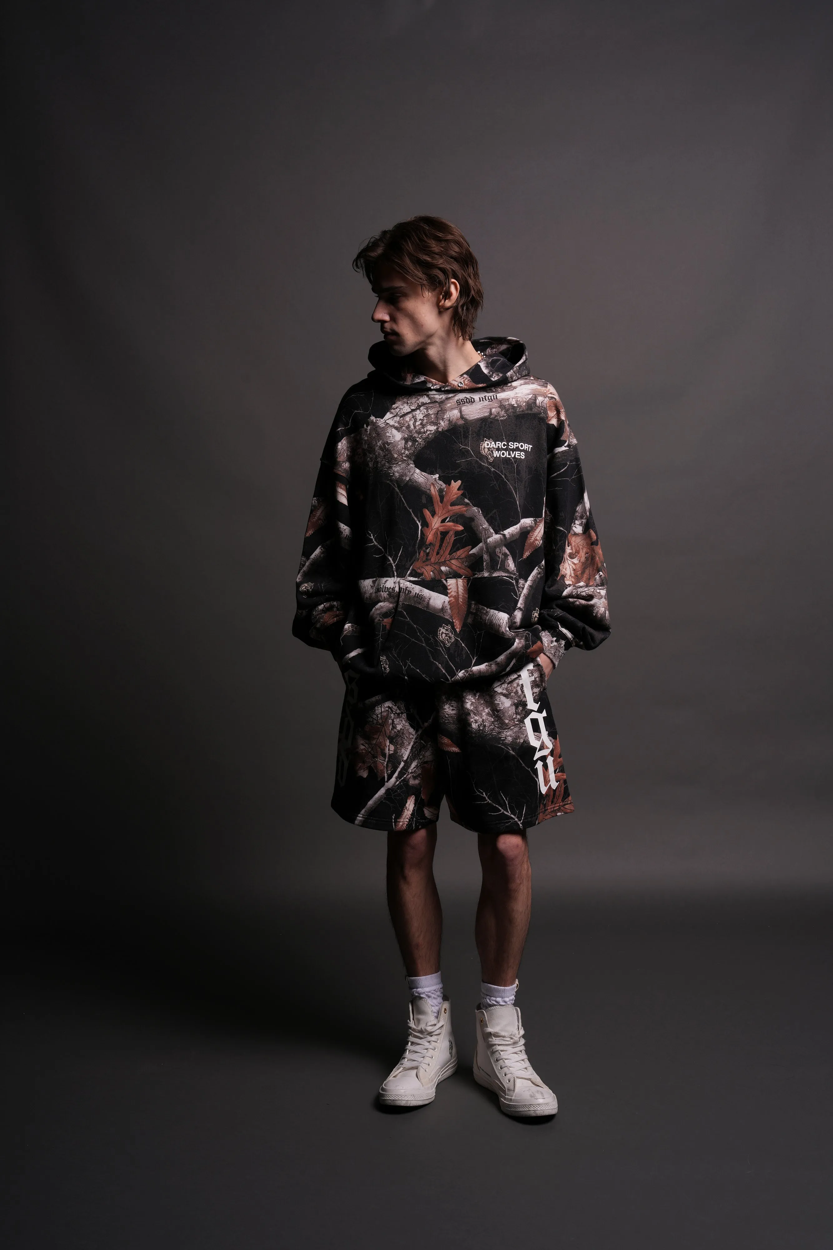 Darc Sport Wolves "Pierce" Hoodie in Darc Woodland Camo