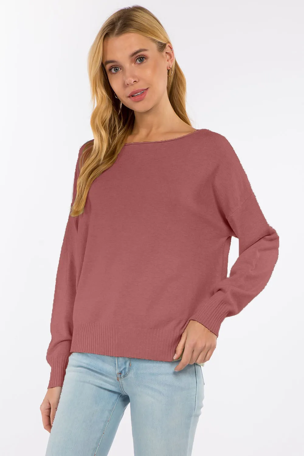 Dreamers Boat Neck Sweater - 3 Colors