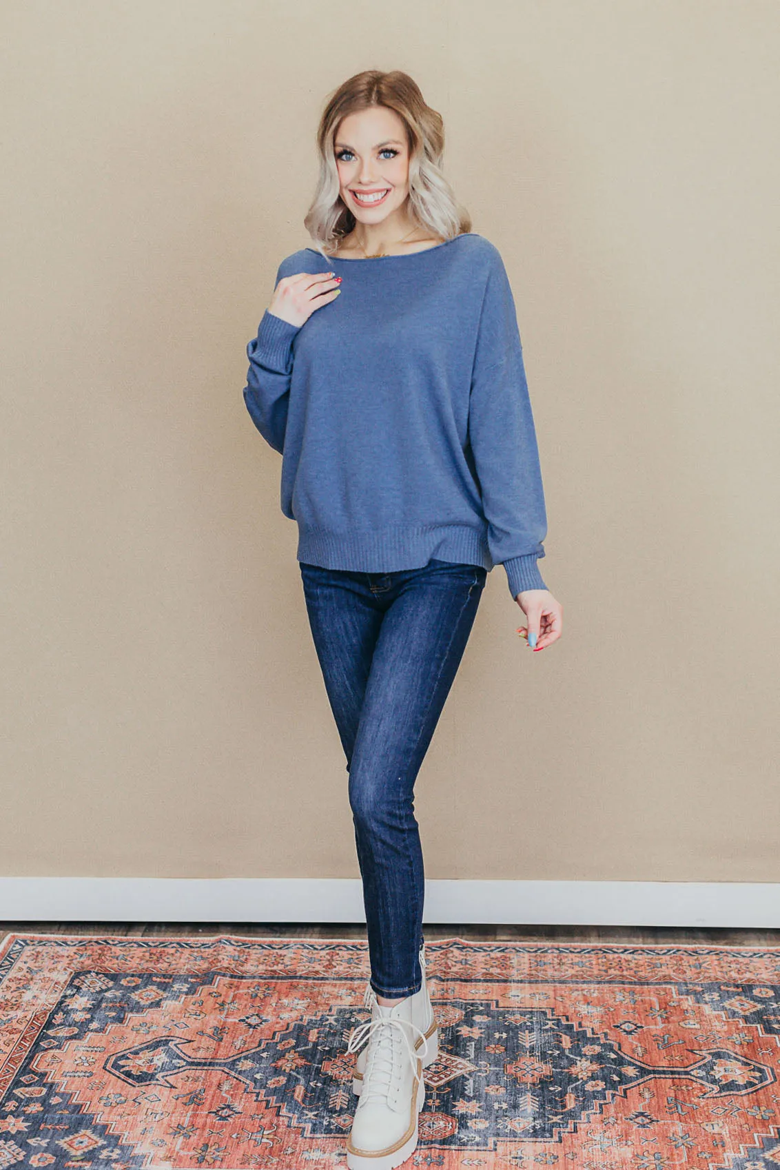 Dreamers Boat Neck Sweater - 3 Colors