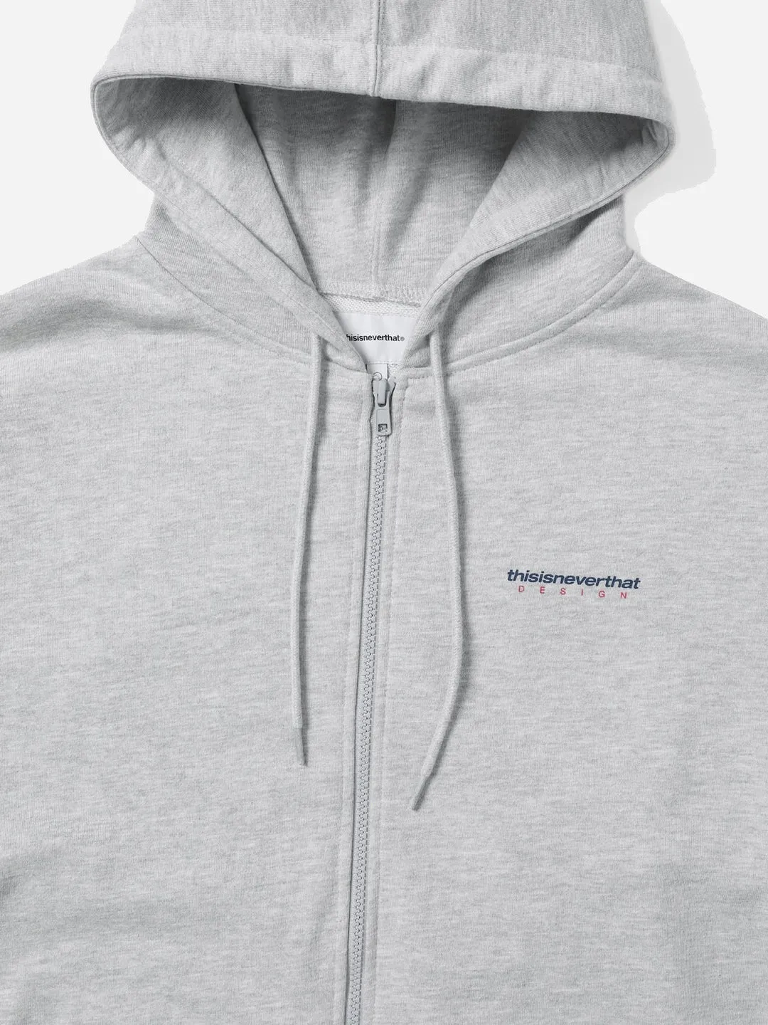 DSN-Logo Zip Hoodie - Heather Grey