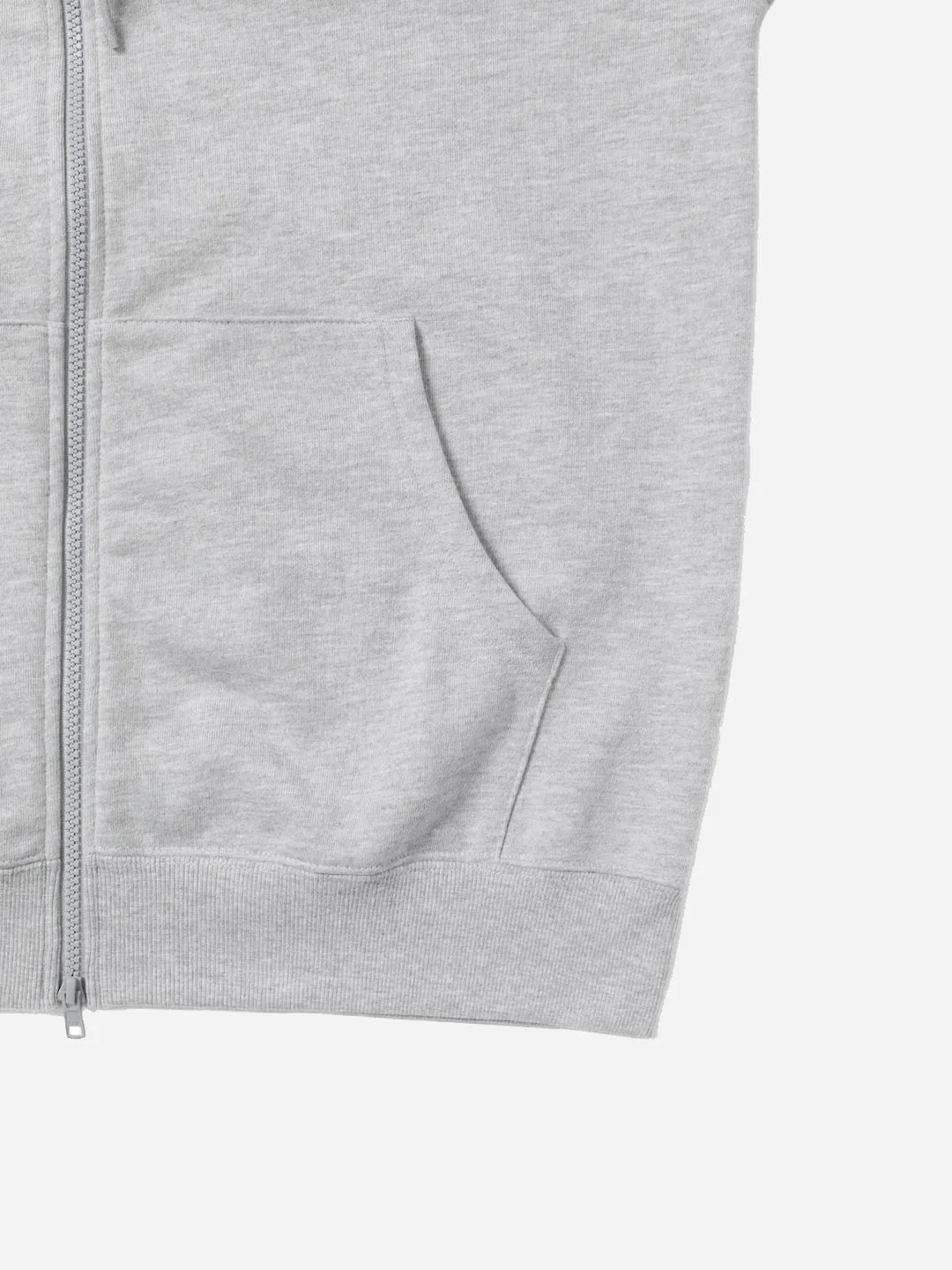 DSN-Logo Zip Hoodie - Heather Grey