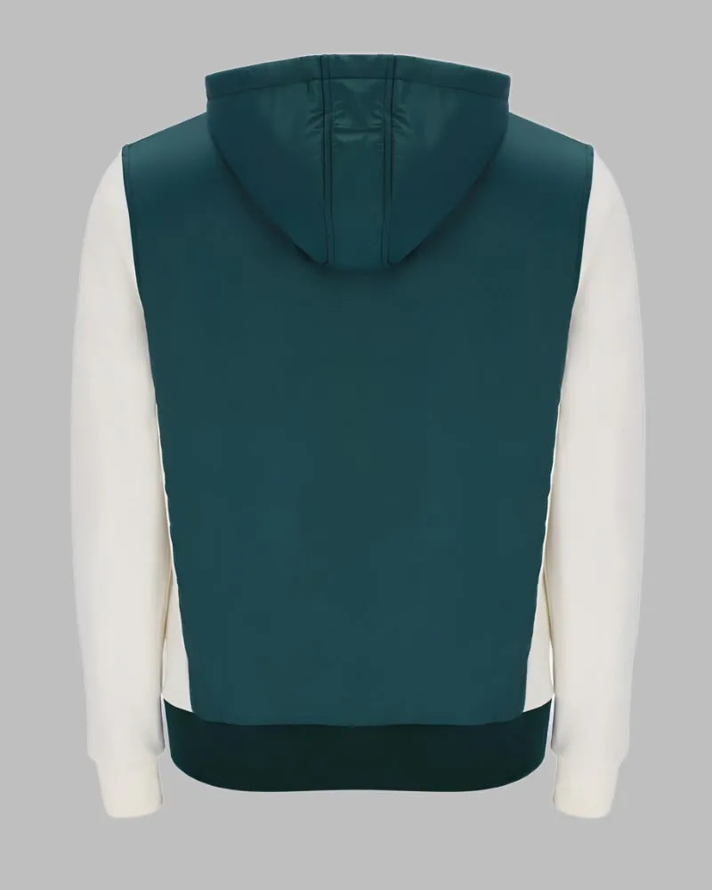 FILA Marble Fleece Hoodie Botanical Green/Gardenia