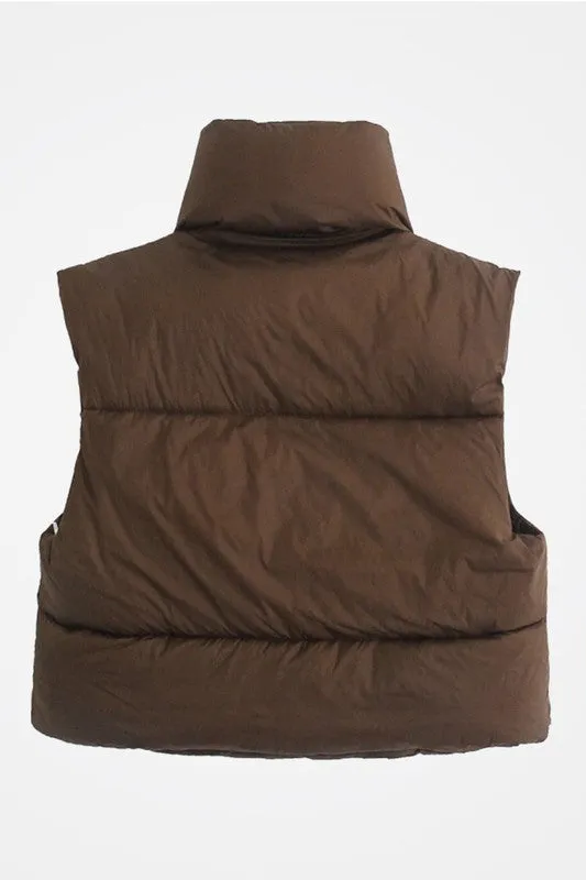 Full Zipper Puffer Vest