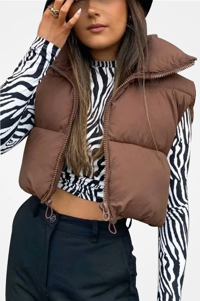 Full Zipper Puffer Vest