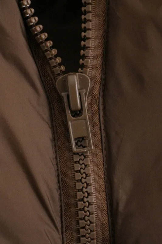 Full Zipper Puffer Vest