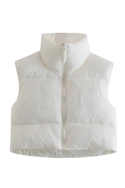 Full Zipper Puffer Vest
